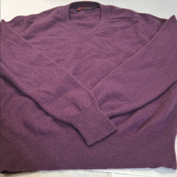 Purple Cashmere Men's Sweater - Picture 14 of 16
